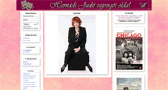 Desktop Screenshot of hernadijudit-fanclub.gportal.hu