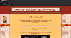 Desktop Screenshot of domonyi-sunfeszek.gportal.hu