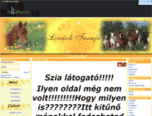 Tablet Screenshot of lovasokfarmja.gportal.hu