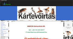 Desktop Screenshot of kartevoirtas.gportal.hu