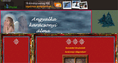 Desktop Screenshot of angyalka-karacsonya.gportal.hu