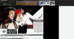 Desktop Screenshot of 1michaeljackson.gportal.hu