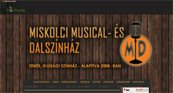 Desktop Screenshot of musicalesdalszinhaz.gportal.hu