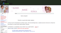 Desktop Screenshot of elethubaba.gportal.hu