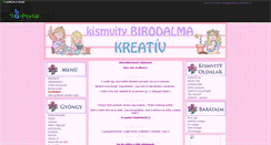Desktop Screenshot of kismvity-kreativ.gportal.hu