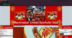 Desktop Screenshot of man-utd.gportal.hu