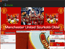 Tablet Screenshot of man-utd.gportal.hu