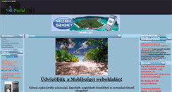 Desktop Screenshot of mobilsziget.gportal.hu