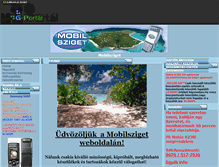 Tablet Screenshot of mobilsziget.gportal.hu