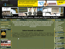 Tablet Screenshot of kezifegyverek.gportal.hu