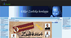 Desktop Screenshot of ekkerzsoltika.gportal.hu