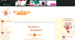 Desktop Screenshot of beadthings.gportal.hu