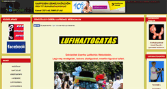 Desktop Screenshot of lufihajtogatas.gportal.hu