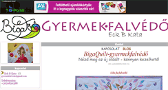 Desktop Screenshot of gyermekfalvedo.gportal.hu