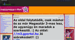Desktop Screenshot of megasztar2.gportal.hu