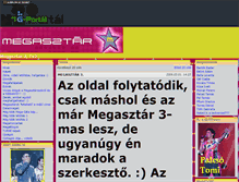 Tablet Screenshot of megasztar2.gportal.hu
