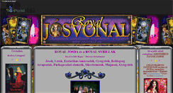 Desktop Screenshot of josvonal.gportal.hu