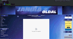 Desktop Screenshot of janibaoldal.gportal.hu