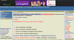 Desktop Screenshot of porzsakshop.gportal.hu
