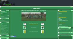 Desktop Screenshot of korostarcsaksk.gportal.hu