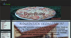 Desktop Screenshot of etyekipizzeria.gportal.hu