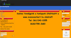 Desktop Screenshot of evezosbowlingclub.gportal.hu