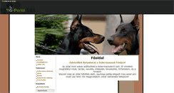Desktop Screenshot of dobermann-world.gportal.hu