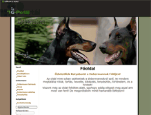 Tablet Screenshot of dobermann-world.gportal.hu
