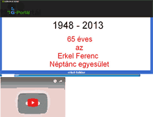 Tablet Screenshot of erkel-folklor.gportal.hu