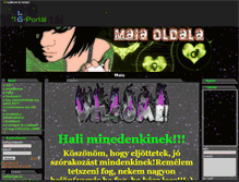 Tablet Screenshot of maia.gportal.hu