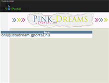 Tablet Screenshot of pink-dreams.gportal.hu