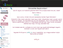 Tablet Screenshot of bazar.gportal.hu