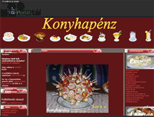 Tablet Screenshot of konyhapenz.gportal.hu