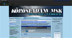 Desktop Screenshot of korosladanymedoszsk.gportal.hu