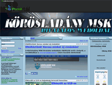 Tablet Screenshot of korosladanymedoszsk.gportal.hu