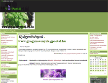Tablet Screenshot of gyogynovenyek.gportal.hu