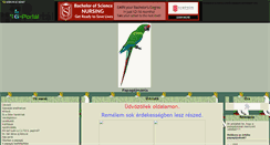 Desktop Screenshot of papagajmania.gportal.hu