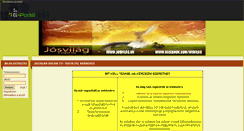 Desktop Screenshot of josvilag.gportal.hu
