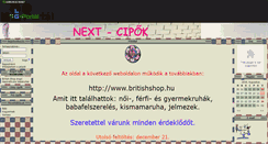 Desktop Screenshot of next-cipo.gportal.hu