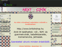 Tablet Screenshot of next-cipo.gportal.hu