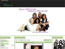 Tablet Screenshot of magyar-abba-fan.gportal.hu