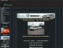 Tablet Screenshot of minibusz.gportal.hu