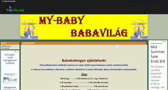 Desktop Screenshot of my-baby.gportal.hu