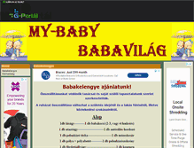 Tablet Screenshot of my-baby.gportal.hu