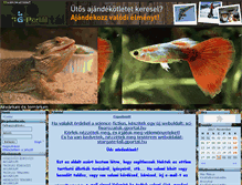 Tablet Screenshot of akvariumesterrarium.gportal.hu