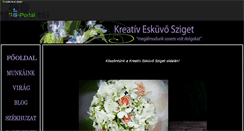 Desktop Screenshot of kreativeskuvosziget.gportal.hu