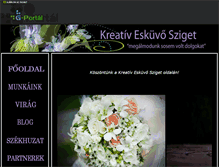 Tablet Screenshot of kreativeskuvosziget.gportal.hu