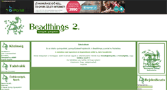 Desktop Screenshot of beadthings-2.gportal.hu