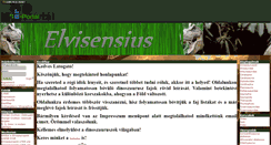 Desktop Screenshot of elvisensius.gportal.hu