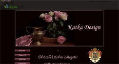 Desktop Screenshot of katkadesign.gportal.hu